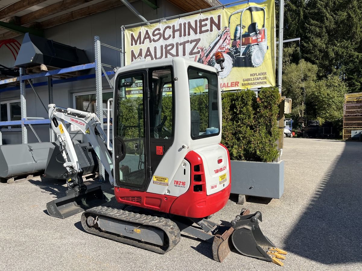 Minibagger Türe ait Takeuchi TB 216 mit Powertilt, Gebrauchtmaschine içinde Bad Leonfelden (resim 11)