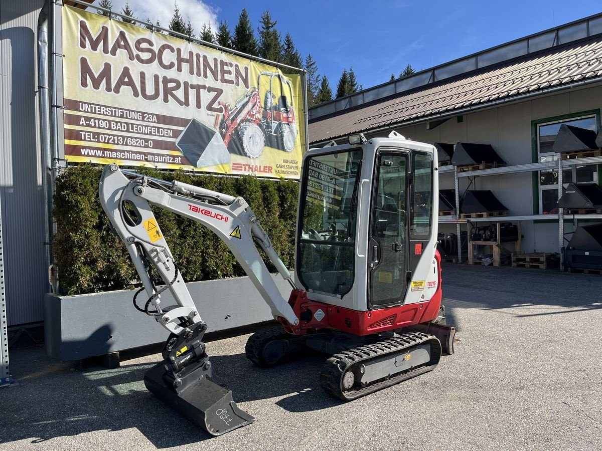 Minibagger Türe ait Takeuchi TB 216 mit Powertilt, Gebrauchtmaschine içinde Bad Leonfelden (resim 12)