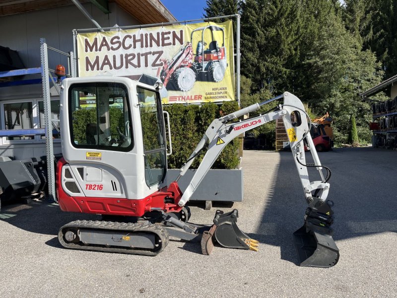 Minibagger typu Takeuchi TB 216 mit Powertilt, Gebrauchtmaschine w Bad Leonfelden