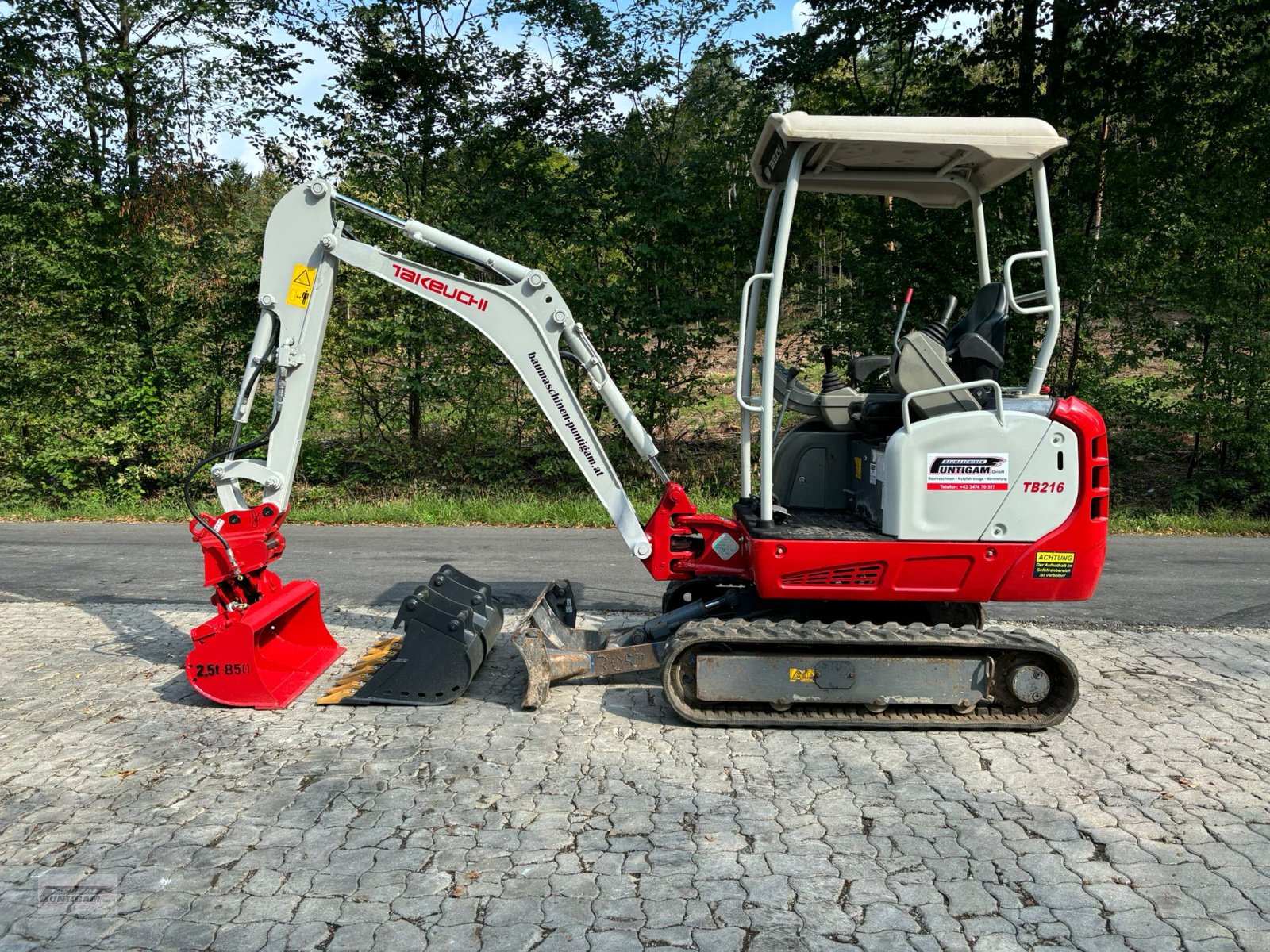 Minibagger des Typs Takeuchi TB 216, Gebrauchtmaschine in Deutsch - Goritz (Bild 1)