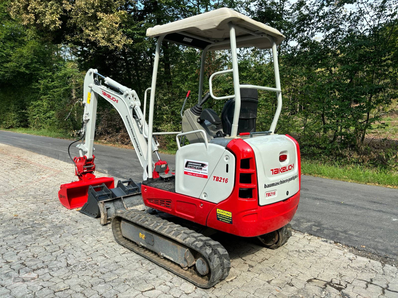 Minibagger des Typs Takeuchi TB 216, Gebrauchtmaschine in Deutsch - Goritz (Bild 5)