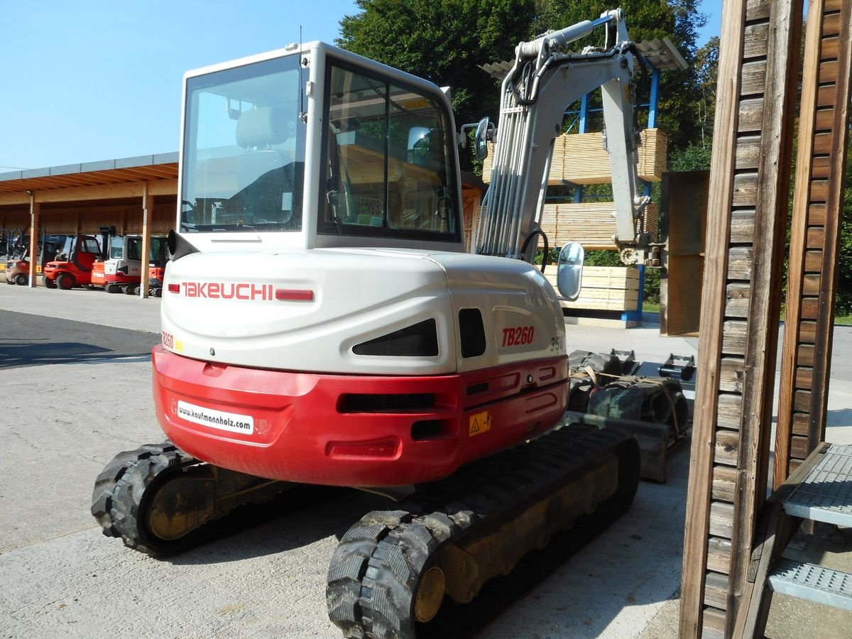 Minibagger des Typs Takeuchi TB 260 ( 5.735kg ) POWERTILT + hydr. SW + 3 Löff, Gebrauchtmaschine in St. Nikolai ob Draßling (Bild 4)