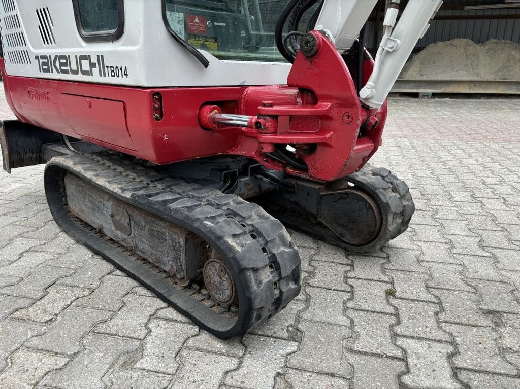 Minibagger typu Takeuchi TB014 Snelwissel, 3-Bakken., Gebrauchtmaschine w WYNJEWOUDE (Zdjęcie 11)