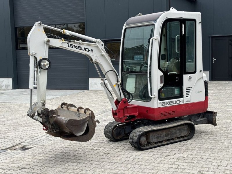 Minibagger del tipo Takeuchi TB014 Snelwissel, 3-Bakken., Gebrauchtmaschine In WYNJEWOUDE