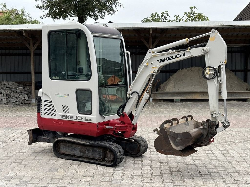 Minibagger typu Takeuchi TB014 Snelwissel, 3-Bakken., Gebrauchtmaschine w WYNJEWOUDE (Zdjęcie 9)