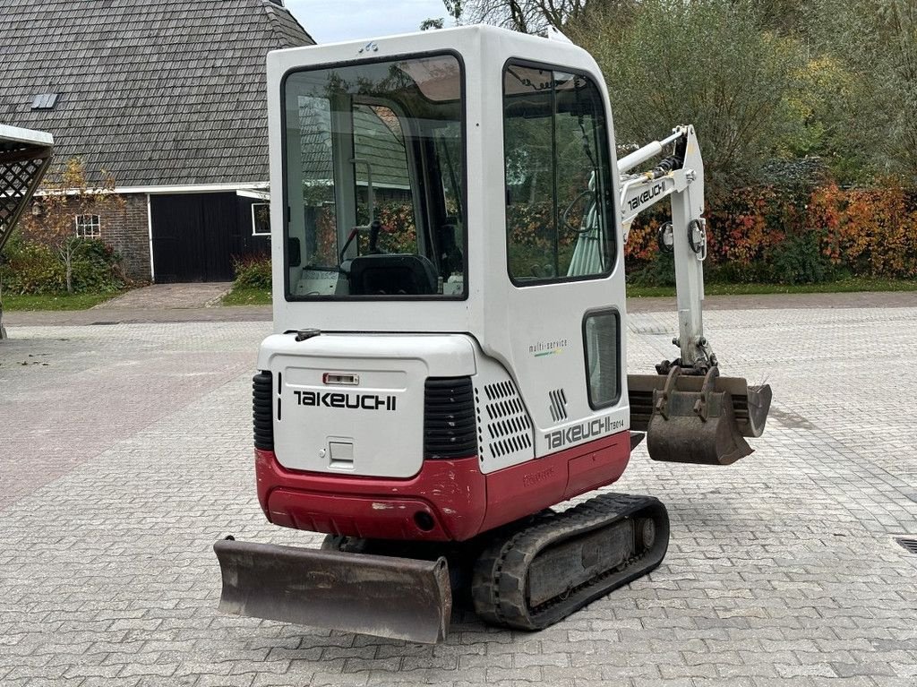 Minibagger typu Takeuchi TB014 Snelwissel, 3-Bakken., Gebrauchtmaschine w WYNJEWOUDE (Zdjęcie 5)