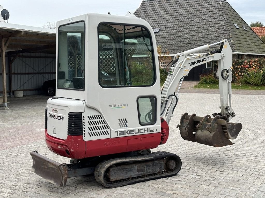 Minibagger typu Takeuchi TB014 Snelwissel, 3-Bakken., Gebrauchtmaschine w WYNJEWOUDE (Zdjęcie 7)