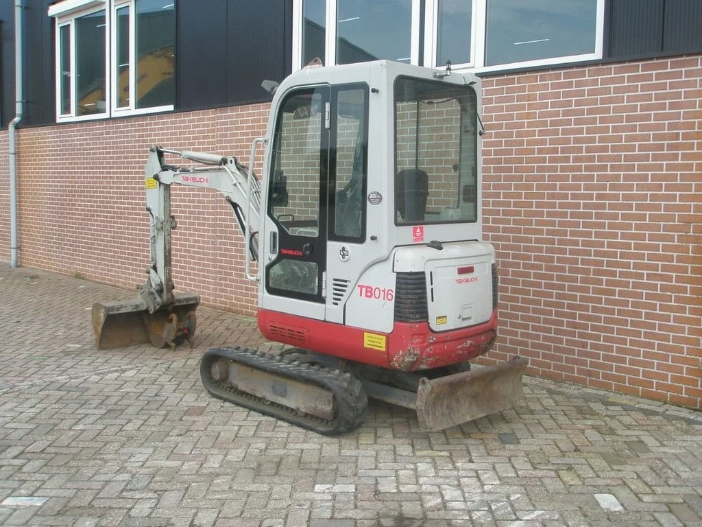 Minibagger Türe ait Takeuchi TB016, Gebrauchtmaschine içinde Barneveld (resim 2)