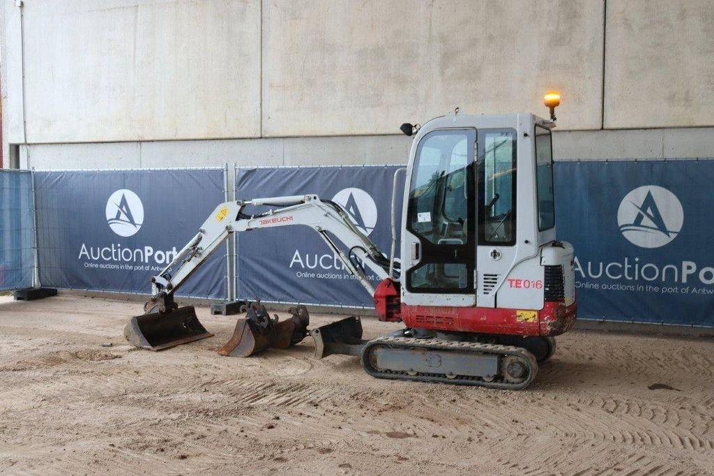 Minibagger Türe ait Takeuchi TB016, Gebrauchtmaschine içinde Antwerpen (resim 3)