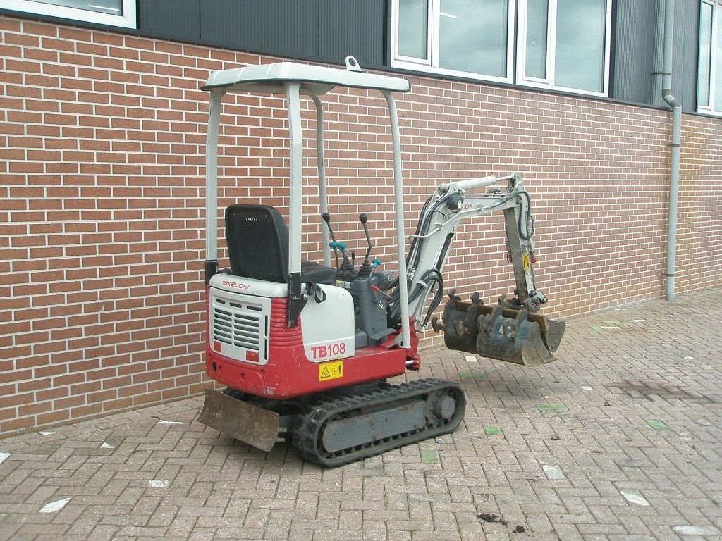 Minibagger Türe ait Takeuchi TB108, Gebrauchtmaschine içinde Barneveld (resim 5)