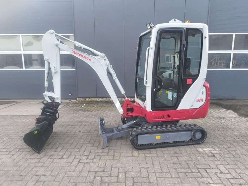 Minibagger Türe ait Takeuchi TB216, Gebrauchtmaschine içinde Hardegarijp (resim 1)