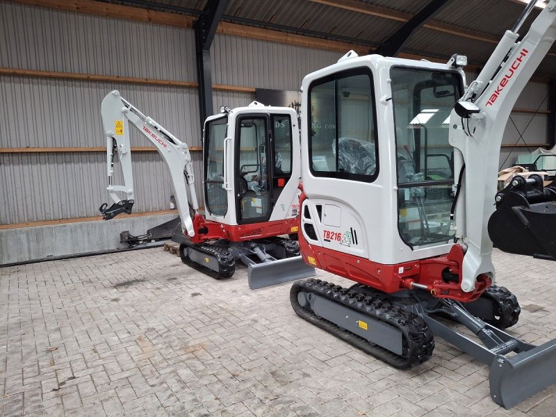 Minibagger del tipo Takeuchi TB216, Neumaschine en Donkerbroek (Imagen 1)