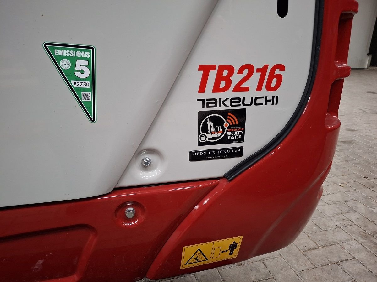 Minibagger a típus Takeuchi TB216, Neumaschine ekkor: Donkerbroek (Kép 5)