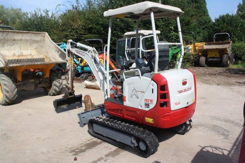 Minibagger Türe ait Takeuchi TB216, Gebrauchtmaschine içinde Antwerpen (resim 3)