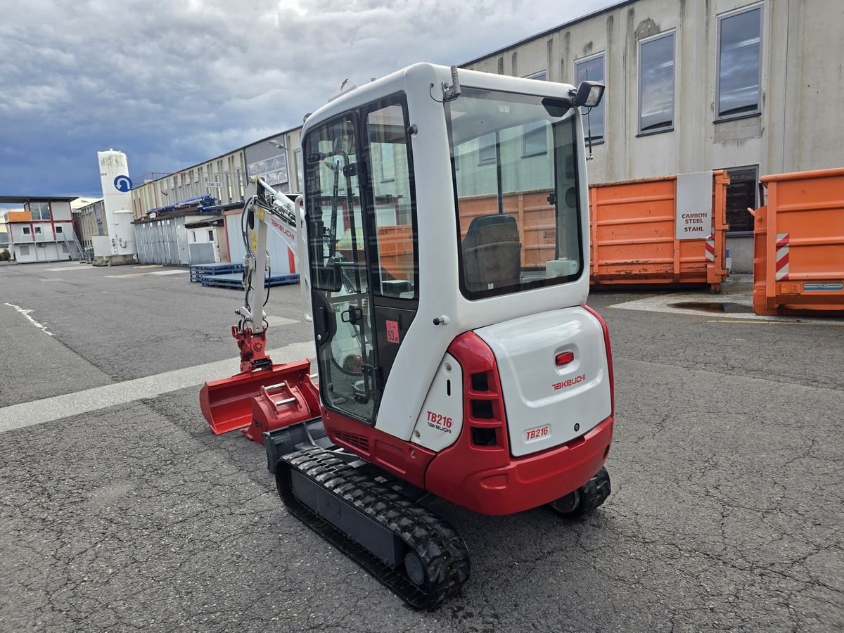 Minibagger Türe ait Takeuchi TB216, Gebrauchtmaschine içinde Gabersdorf (resim 3)