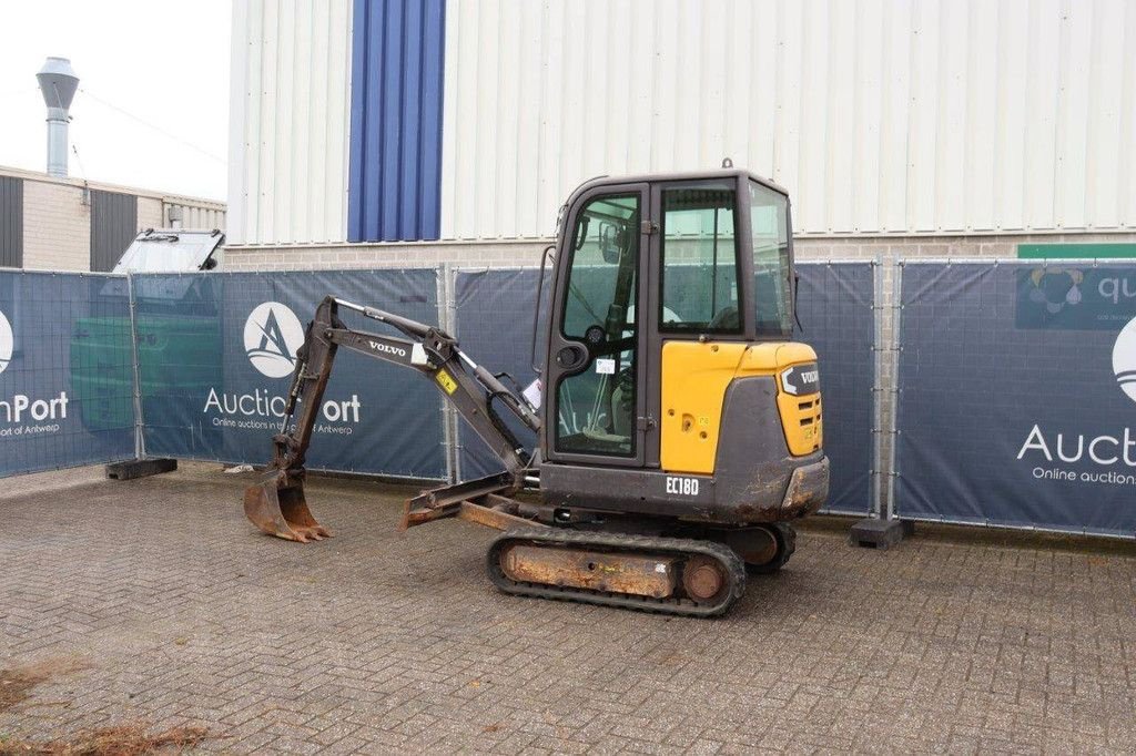 Minibagger typu Volvo EC18D, Gebrauchtmaschine w Antwerpen (Zdjęcie 3)