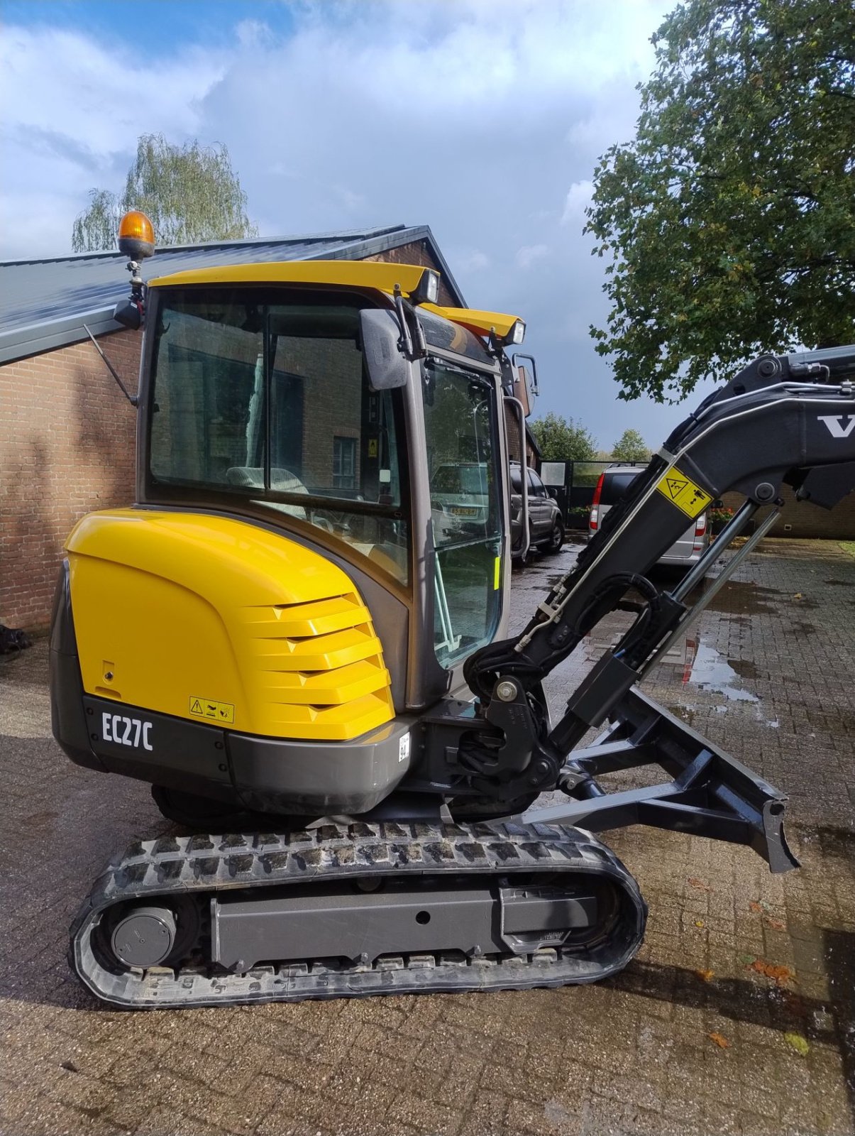 Minibagger Türe ait Volvo Ec27c, Gebrauchtmaschine içinde Veldhoven (resim 8)