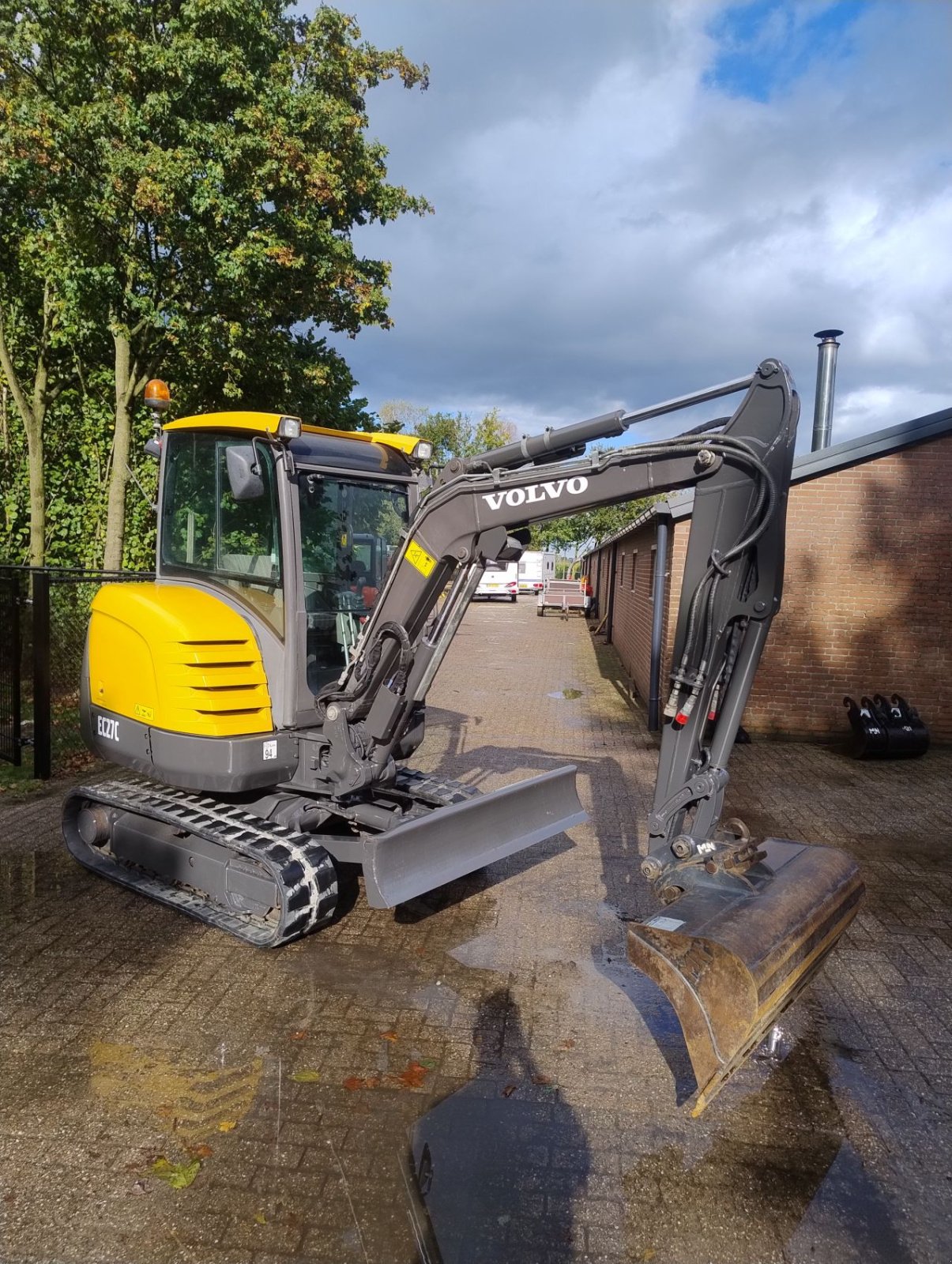 Minibagger Türe ait Volvo Ec27c, Gebrauchtmaschine içinde Veldhoven (resim 11)