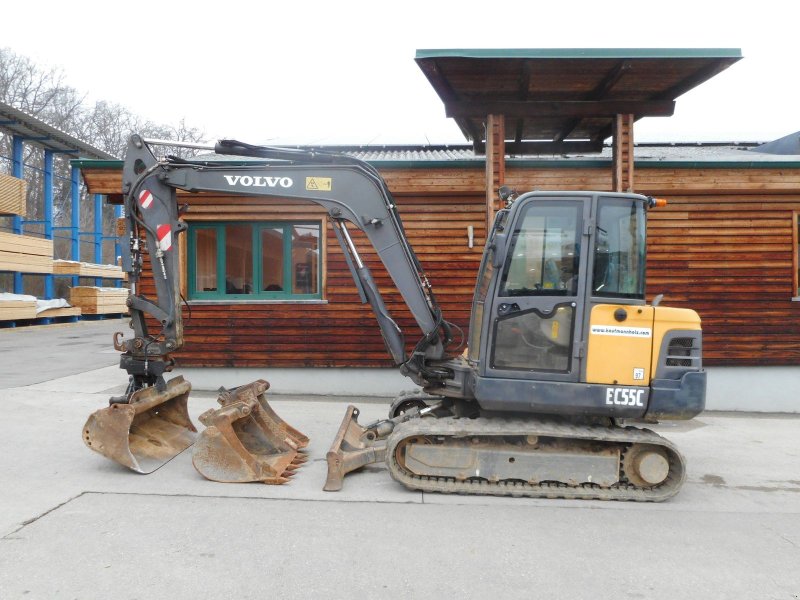 Minibagger του τύπου Volvo EC55C ( 5.700kg ) incl. 4 Löffel, Gebrauchtmaschine σε St. Nikolai ob Draßling (Φωτογραφία 1)