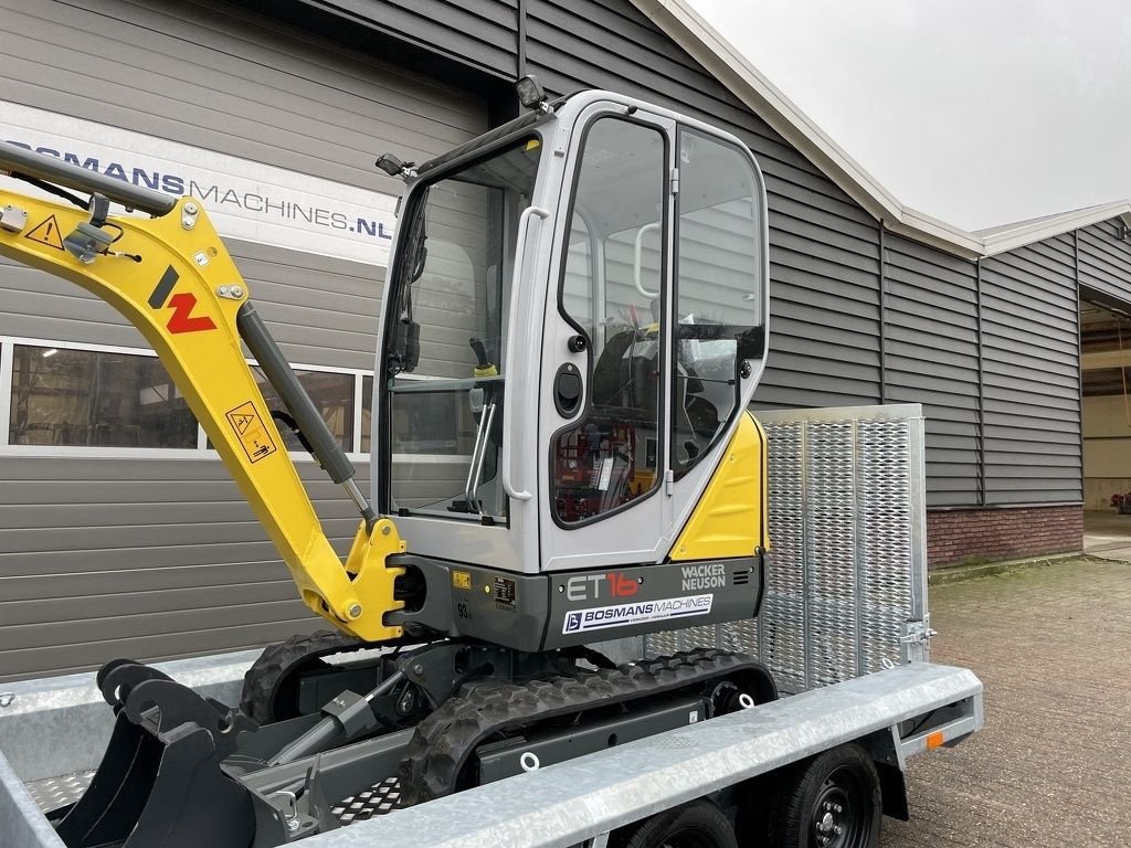 Minibagger tip Wacker Neuson ET16 minigraver NIEUW + Vlemmix 2 asser &euro;445 LEASE, Neumaschine in Neer (Poză 7)