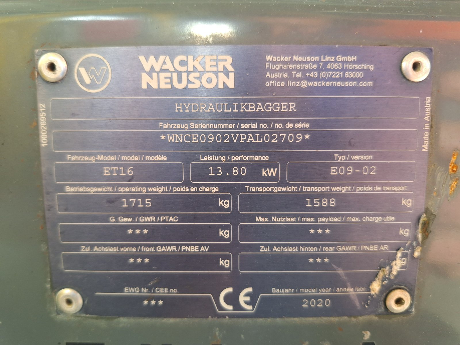 Minibagger za tip Wacker Neuson ET16, Gebrauchtmaschine u Hollenbach (Slika 6)