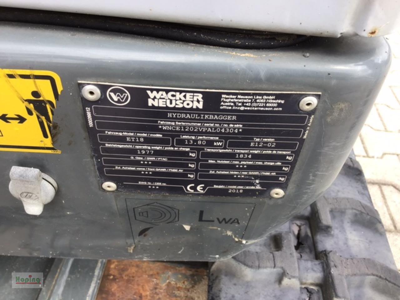 Minibagger tip Wacker Neuson ET18, Gebrauchtmaschine in Bakum (Poză 8)