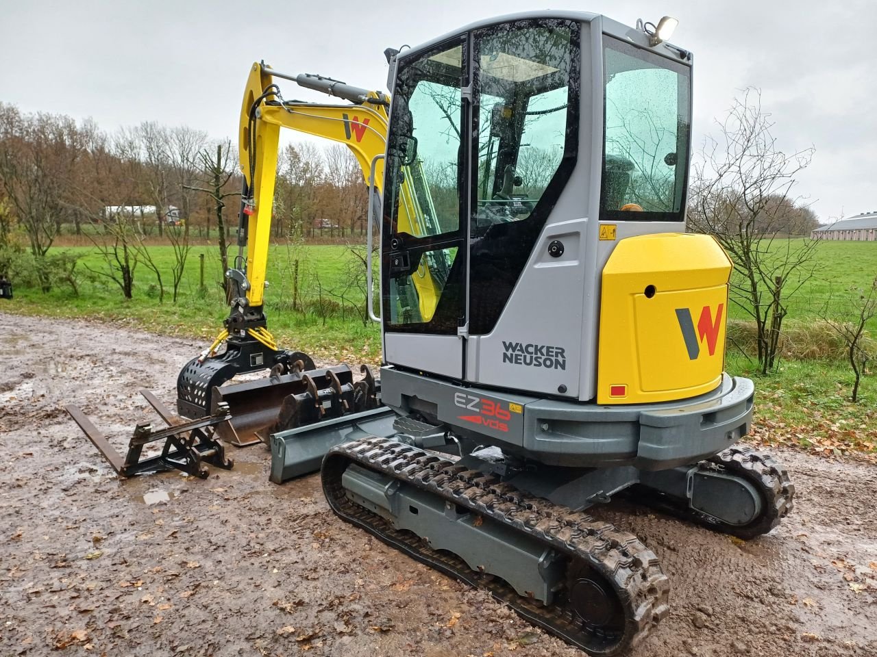 Minibagger tipa Wacker Neuson EZ36, Gebrauchtmaschine u Terschuur (Slika 5)