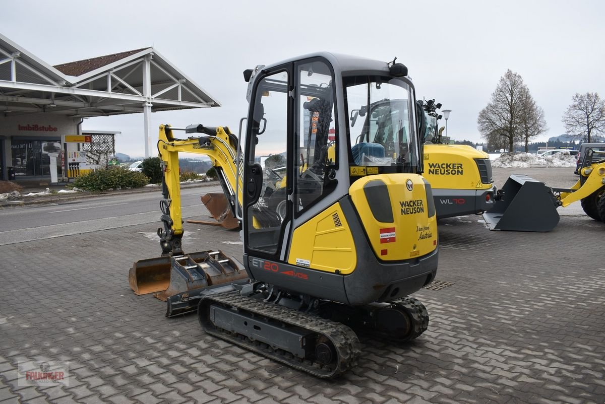 Minibagger Türe ait Wacker Neuson Neuson ET20 VDS mit Powertilt, Gebrauchtmaschine içinde Putzleinsdorf (resim 3)