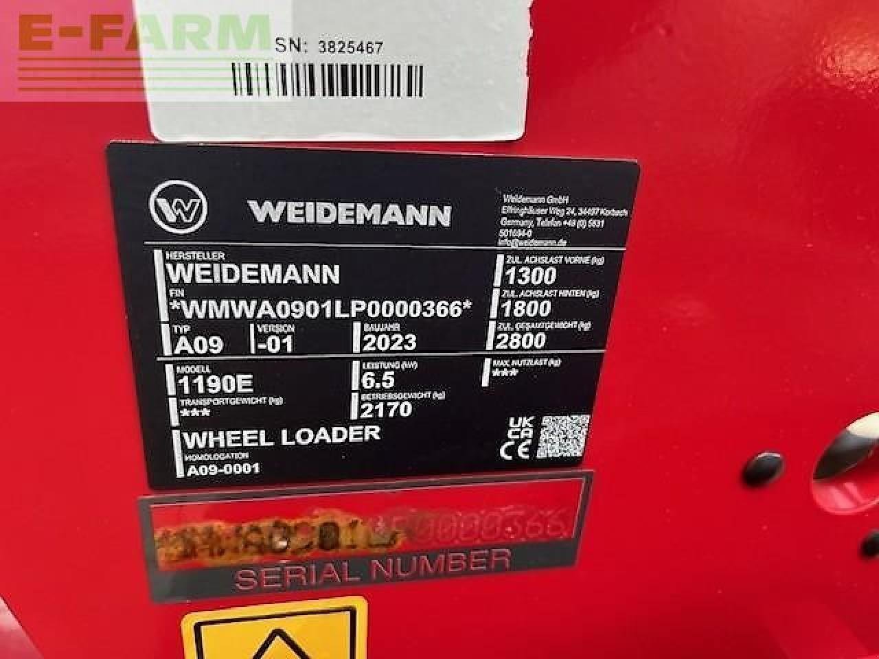 Minibagger от тип Weidemann  1190e, Gebrauchtmaschine в HEMMINGEN (Снимка 9)