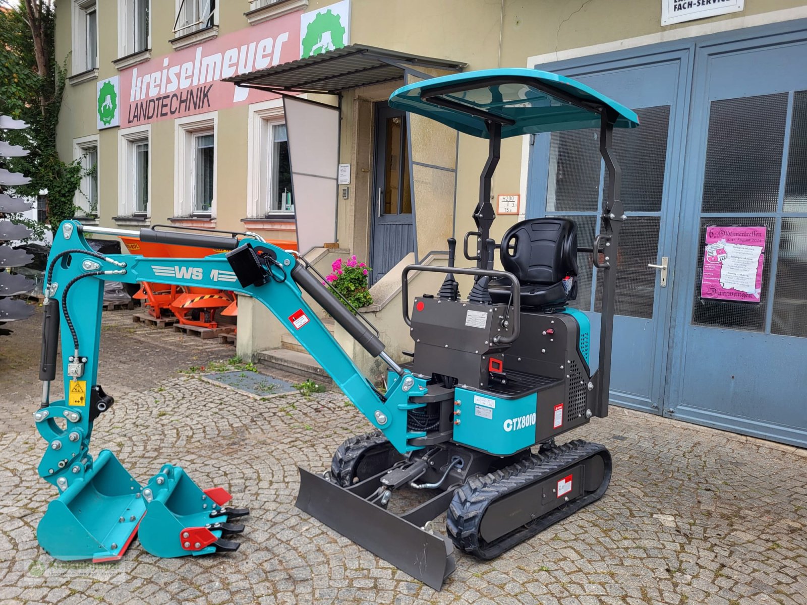 Minibagger типа WSM CTX8010-V1 +ZeroTail +Verstellfahrwerk +Knickmatik neu Bagger, Mini-Bagger, Neumaschine в Feuchtwangen (Фотография 1)