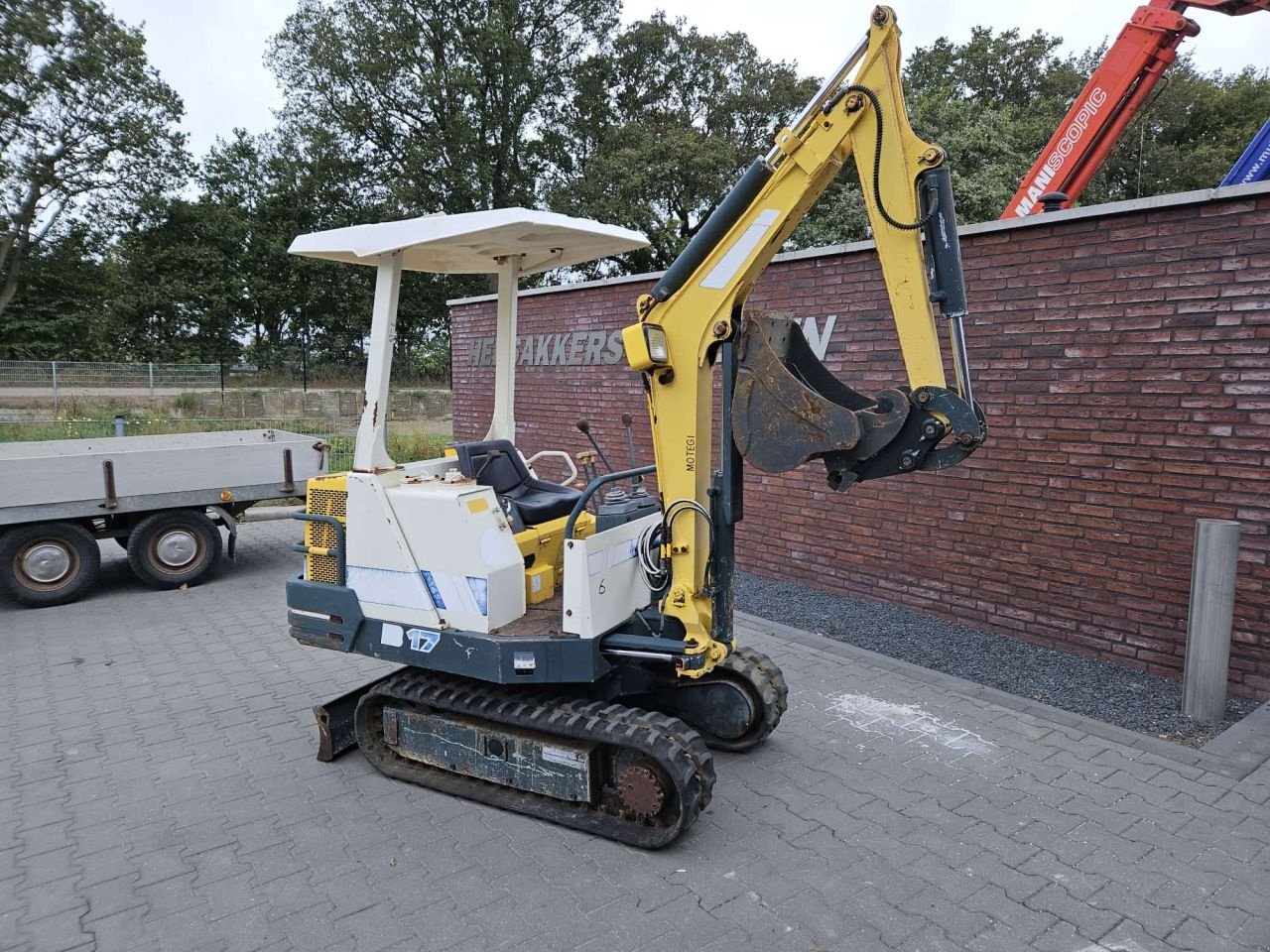 Minibagger Türe ait Yanmar B17, Gebrauchtmaschine içinde Nederweert (resim 7)