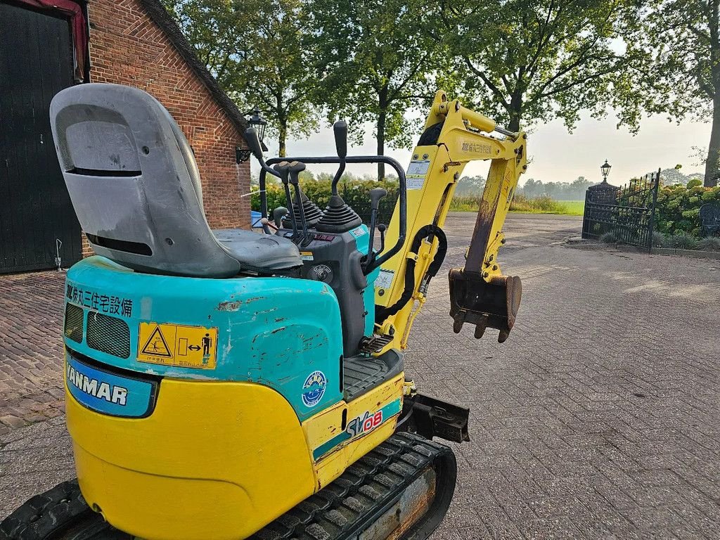 Minibagger a típus Yanmar Sv08 1200 draaiuren marge minigraver graafmachine btw vrij, Gebrauchtmaschine ekkor: Scherpenzeel (Kép 4)