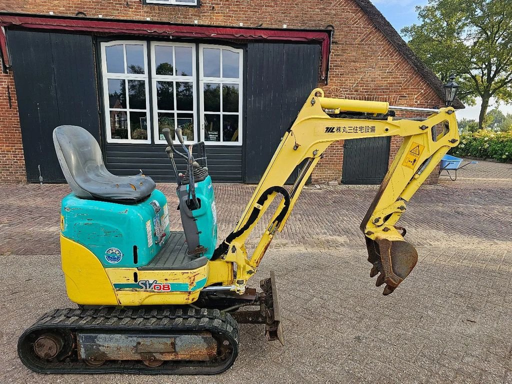 Minibagger a típus Yanmar Sv08 1200 draaiuren marge minigraver graafmachine btw vrij, Gebrauchtmaschine ekkor: Scherpenzeel (Kép 1)