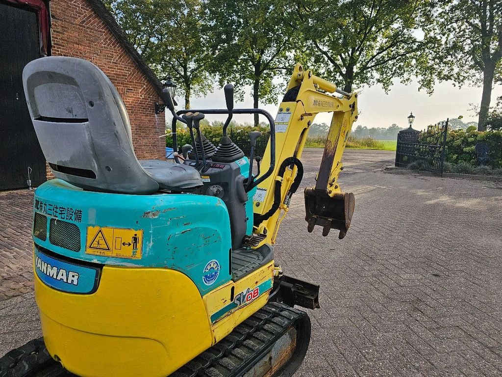 Minibagger a típus Yanmar Sv08 1200 draaiuren marge minigraver graafmachine btw vrij, Gebrauchtmaschine ekkor: Scherpenzeel (Kép 2)