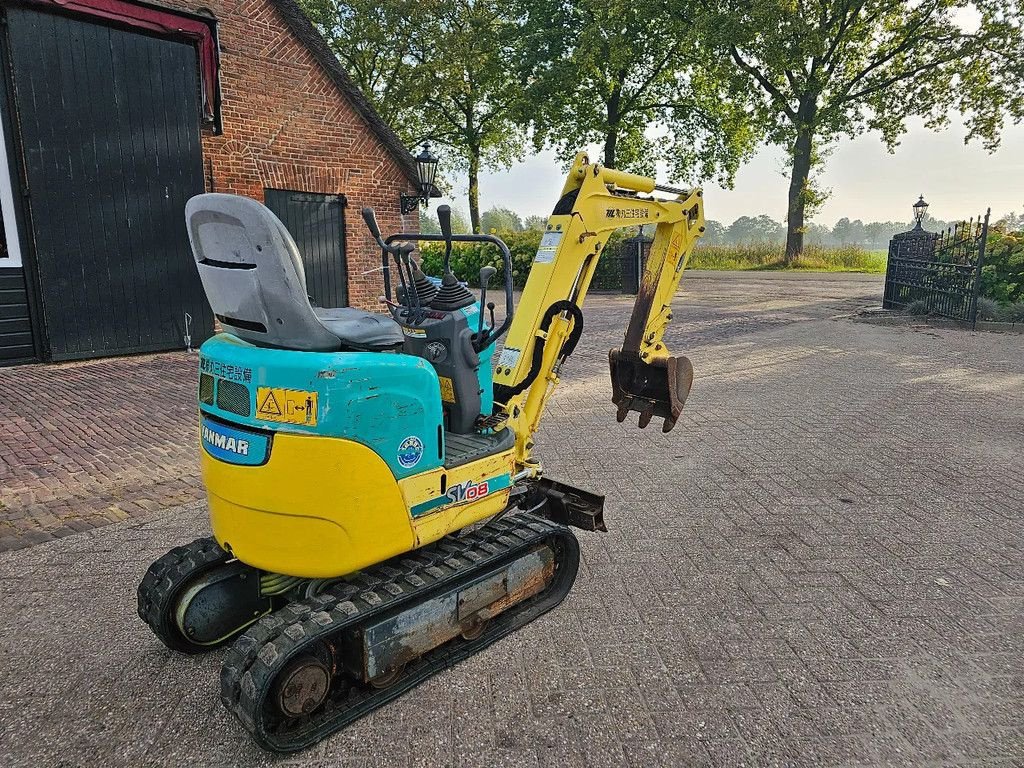 Minibagger a típus Yanmar Sv08 1200 draaiuren marge minigraver graafmachine btw vrij, Gebrauchtmaschine ekkor: Scherpenzeel (Kép 9)