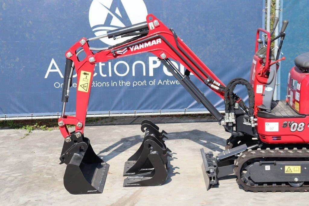 Minibagger del tipo Yanmar SV08-1C, Neumaschine en Antwerpen (Imagen 11)