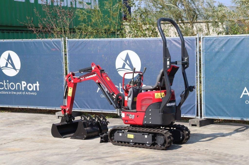 Minibagger Türe ait Yanmar SV08-1C, Neumaschine içinde Antwerpen (resim 3)