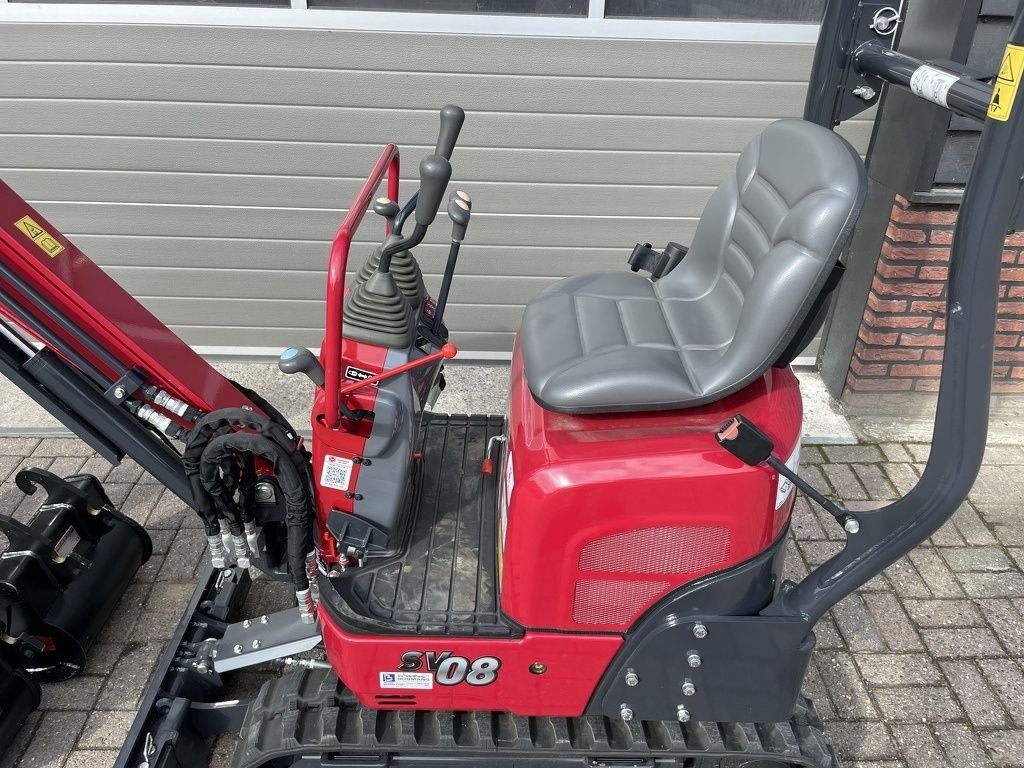 Minibagger del tipo Yanmar SV08 minigraver NIEUW ACTIE PRIJS, Neumaschine en Neer (Imagen 9)