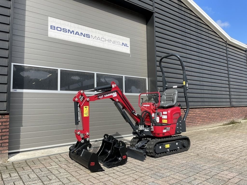 Minibagger del tipo Yanmar SV08 minigraver NIEUW ACTIE PRIJS, Neumaschine en Neer (Imagen 3)