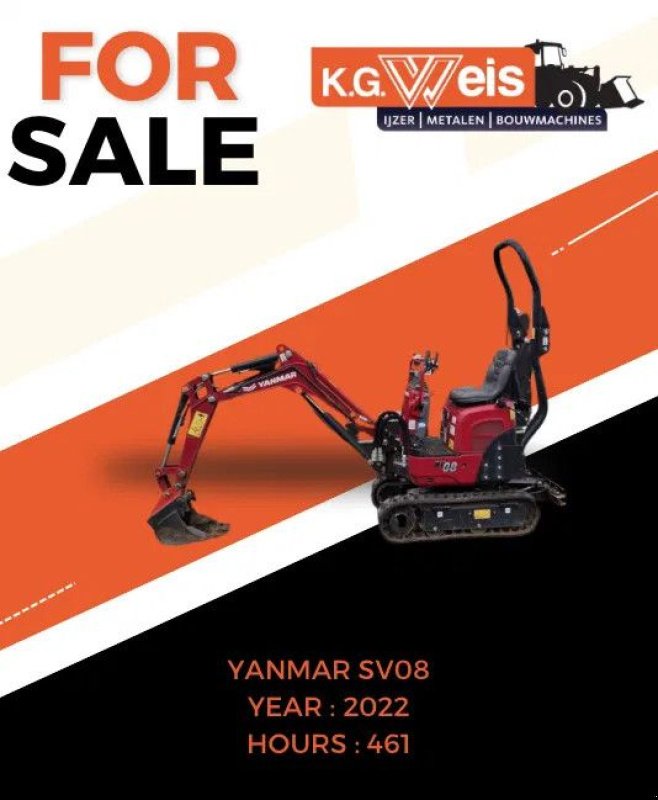 Minibagger a típus Yanmar SV08, Gebrauchtmaschine ekkor: Winterswijk (Kép 1)