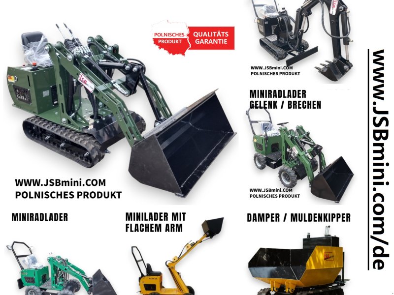 Minibaggerlader a típus JSB Lader Bagger Dumper, Neumaschine ekkor: Toruń (Kép 1)