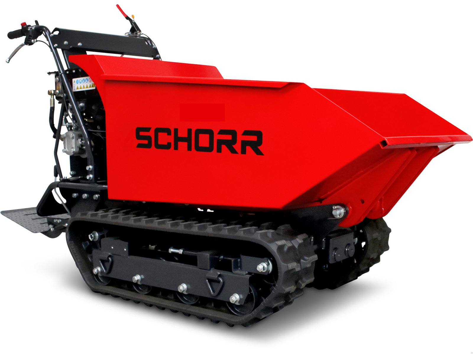 Minidumper Türe ait Schorr Minidumper RR500DHKA2 PRO 500kg Mulde mit Kipphydraulik und Mitfahrplattform 9,2 PS Benzin Dumper Raupendumper, Neumaschine içinde Schüttorf (resim 9)