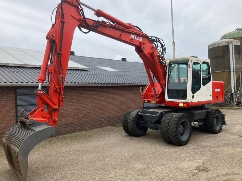 Mobilbagger del tipo Atlas 1404 Graafmachine kraan, Gebrauchtmaschine en Lunteren (Imagen 1)