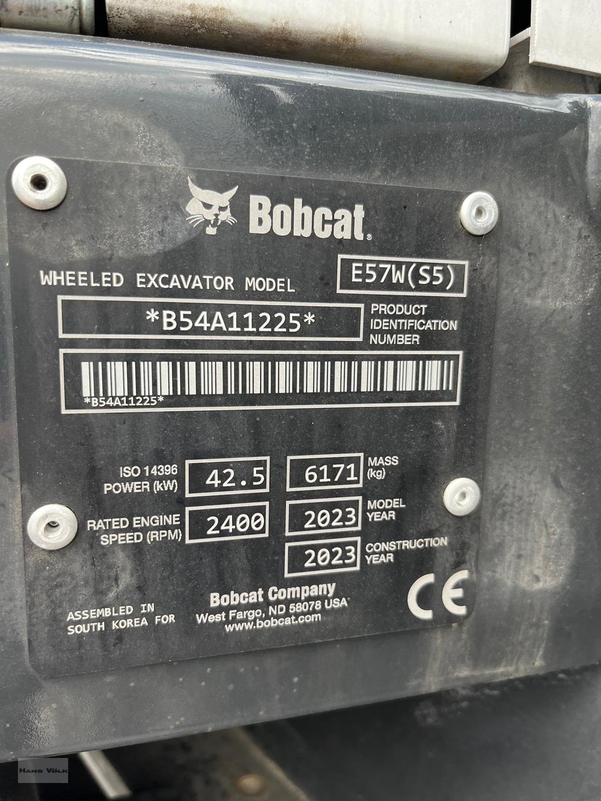 Mobilbagger Türe ait Bobcat E57W, Neumaschine içinde Antdorf (resim 11)