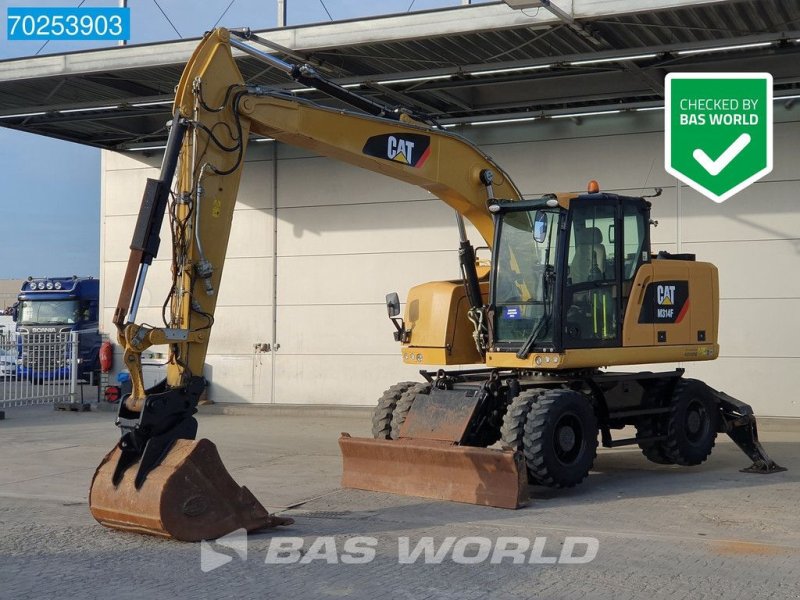 Mobilbagger del tipo Caterpillar M314 F BLADE + OUTRIGGERS, Gebrauchtmaschine In Veghel (Immagine 1)