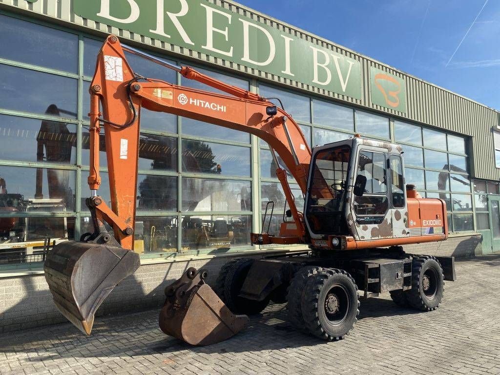 Mobilbagger del tipo Hitachi EX 100 W D, Gebrauchtmaschine en Roosendaal (Imagen 3)