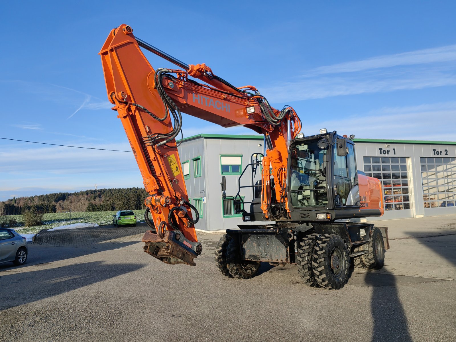 Mobilbagger от тип Hitachi Zaxis 220W, Gebrauchtmaschine в Meßkirch (Снимка 2)