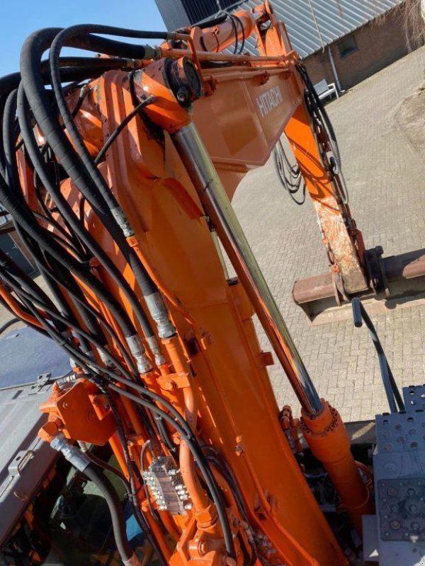 Mobilbagger a típus Hitachi ZX140W-3 Mobiele kraan excavator, Gebrauchtmaschine ekkor: Harskamp (Kép 11)