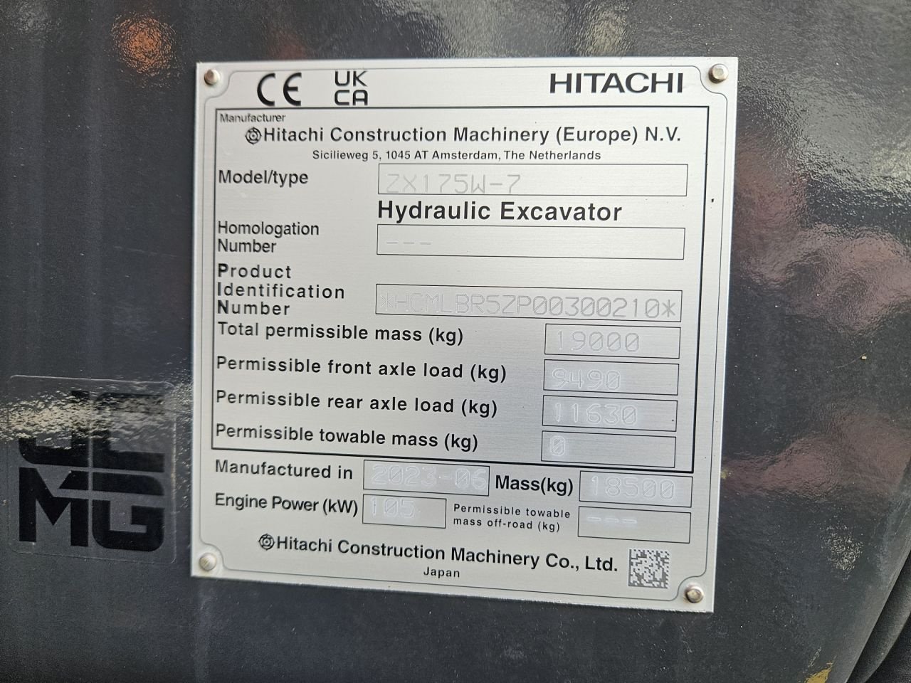 Mobilbagger του τύπου Hitachi ZX175W-7, Neumaschine σε Veldhoven (Φωτογραφία 5)