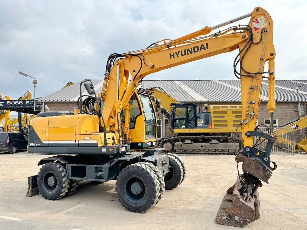 Mobilbagger Türe ait Hyundai R140W-9 - German Machine / Tilting Bucket, Gebrauchtmaschine içinde Veldhoven (resim 7)